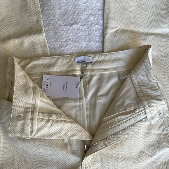 Ivory leather pants new - Picture 2 of 4